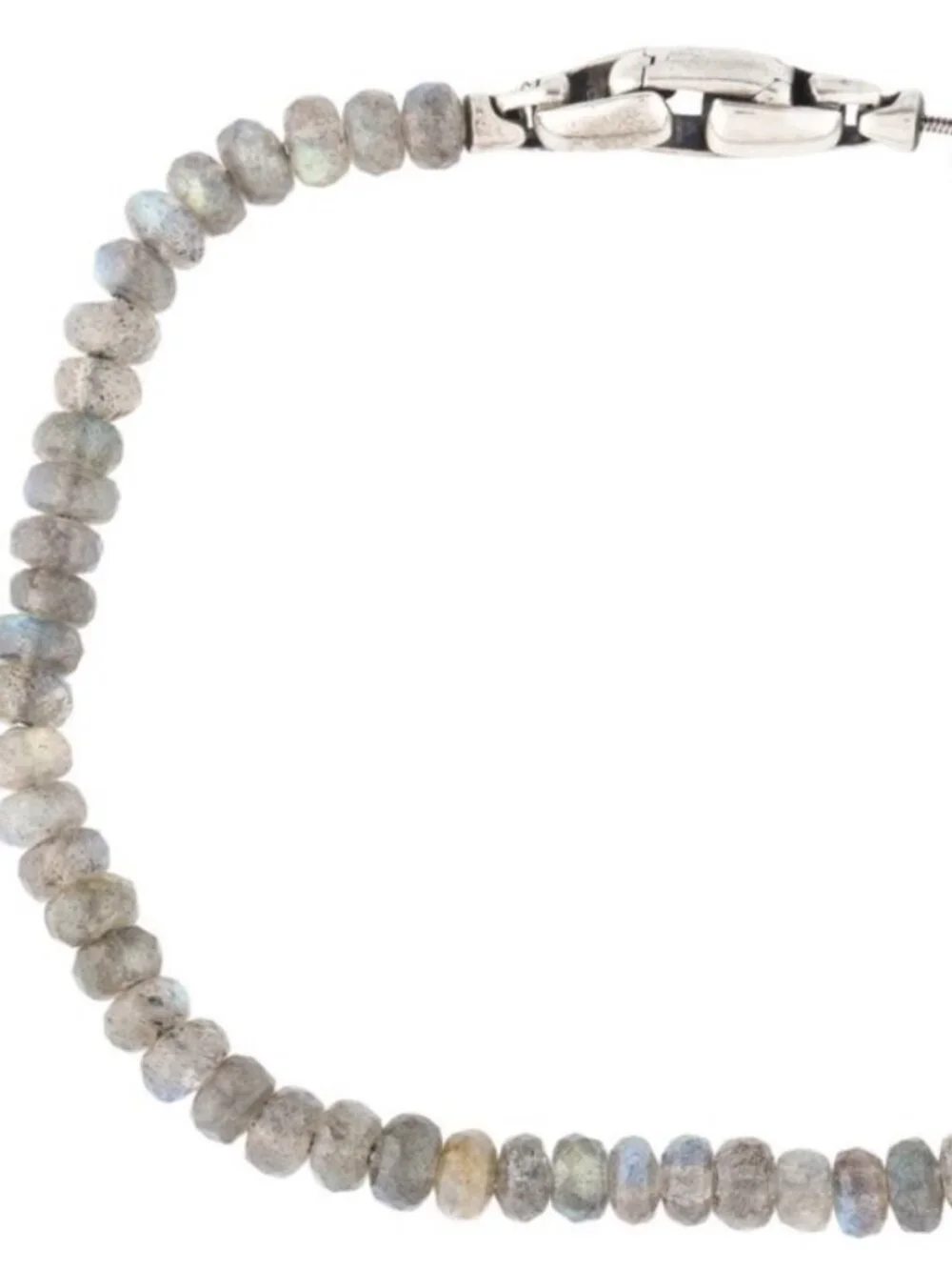 DAVID YURMAN STERLING SILVER 925 LABRADORITE SPIRITUAL BEADS BRACELET